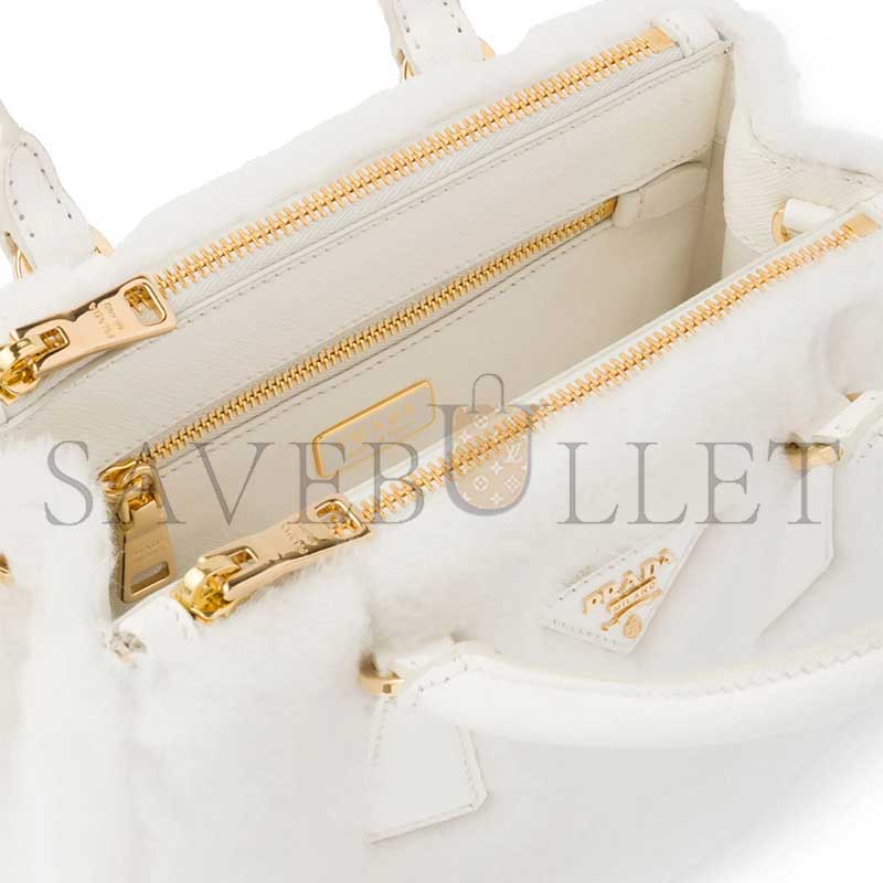 Pra*a galleria shearling mini bag 1ba906 (20*14.5*9.5cm)